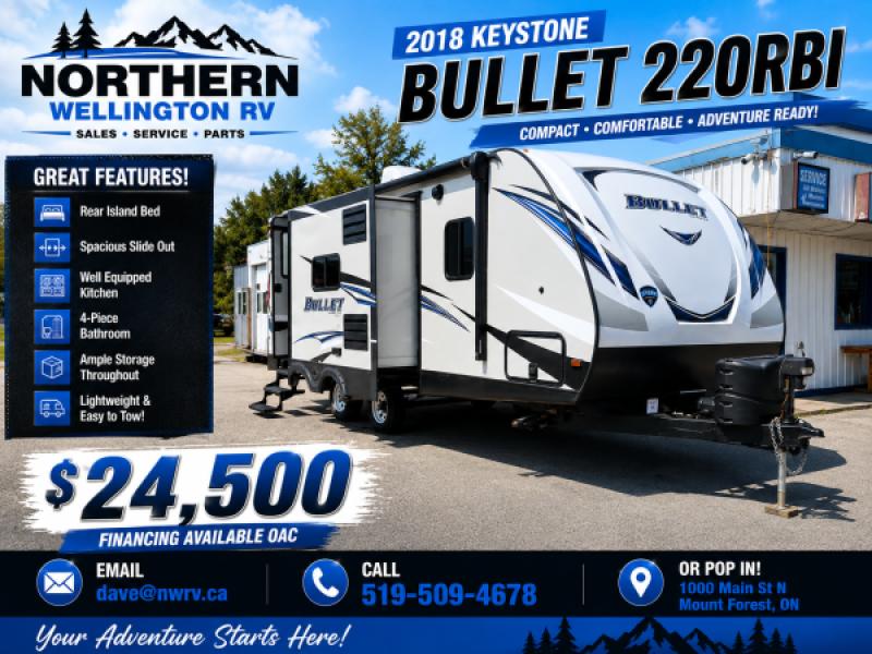 2018 Keystone bullet 220RBI at Northern Wellington RV