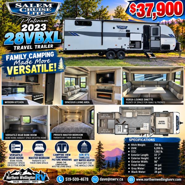 2023 Forest River Salem 28VBXL at Northern Wellington RV